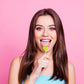 Fruidles Lollipops Mini Heart Shaped Flavored Delicious Lollipop, Individually Wrapped, 5G Lollipop (120 Lollipops, Green Apple)
