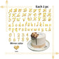 Acrylic Alphabet Number Cake Topper Diy Personalized Name Cake Toppers With A-Z Letter 0-9 Number Happy Birthday And Happy Anniv
