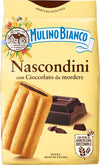Mulino Bianco Nascondini 11.64oz (330g) - Authentic Italian Biscuits with Hidden Chocolate Cream Filling - Perfect Snack or Coffee Companion - Made with Natural Ingredients and No Palm Oil