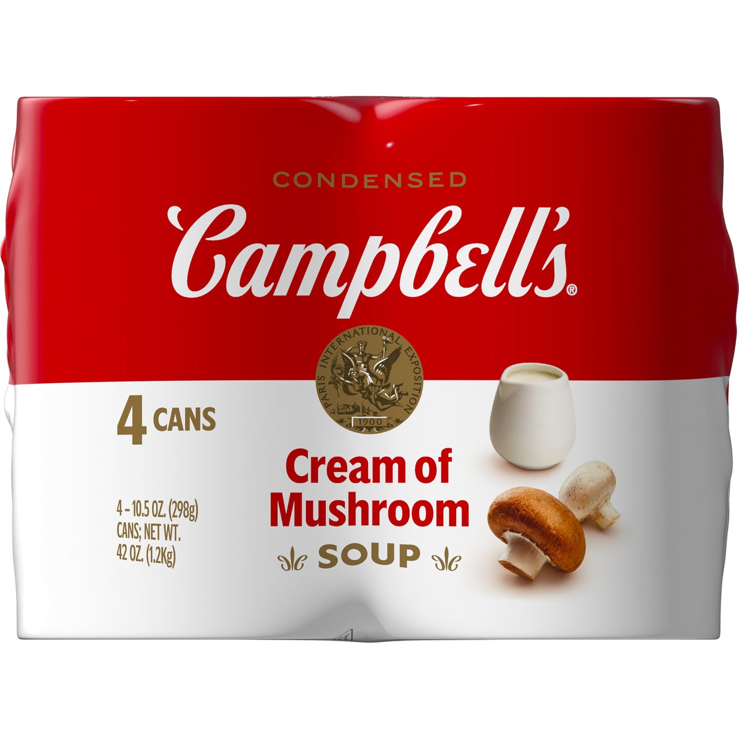 Campbells Condensed Cream of Mushroom Soup  10.5 oz Can (Pack of 4)