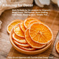 Fraunitsh Dried Orange Slices 5.3Oz/150G, Dehydrated Orange Slices, Natural Dried Oranges For Cocktails Decor, No Sugar Added, N