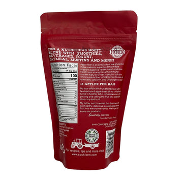 Sauk Farm Honeycrisp Apple Fiber, Organic, Vegan, 8 Ounce, Brown/Red/White