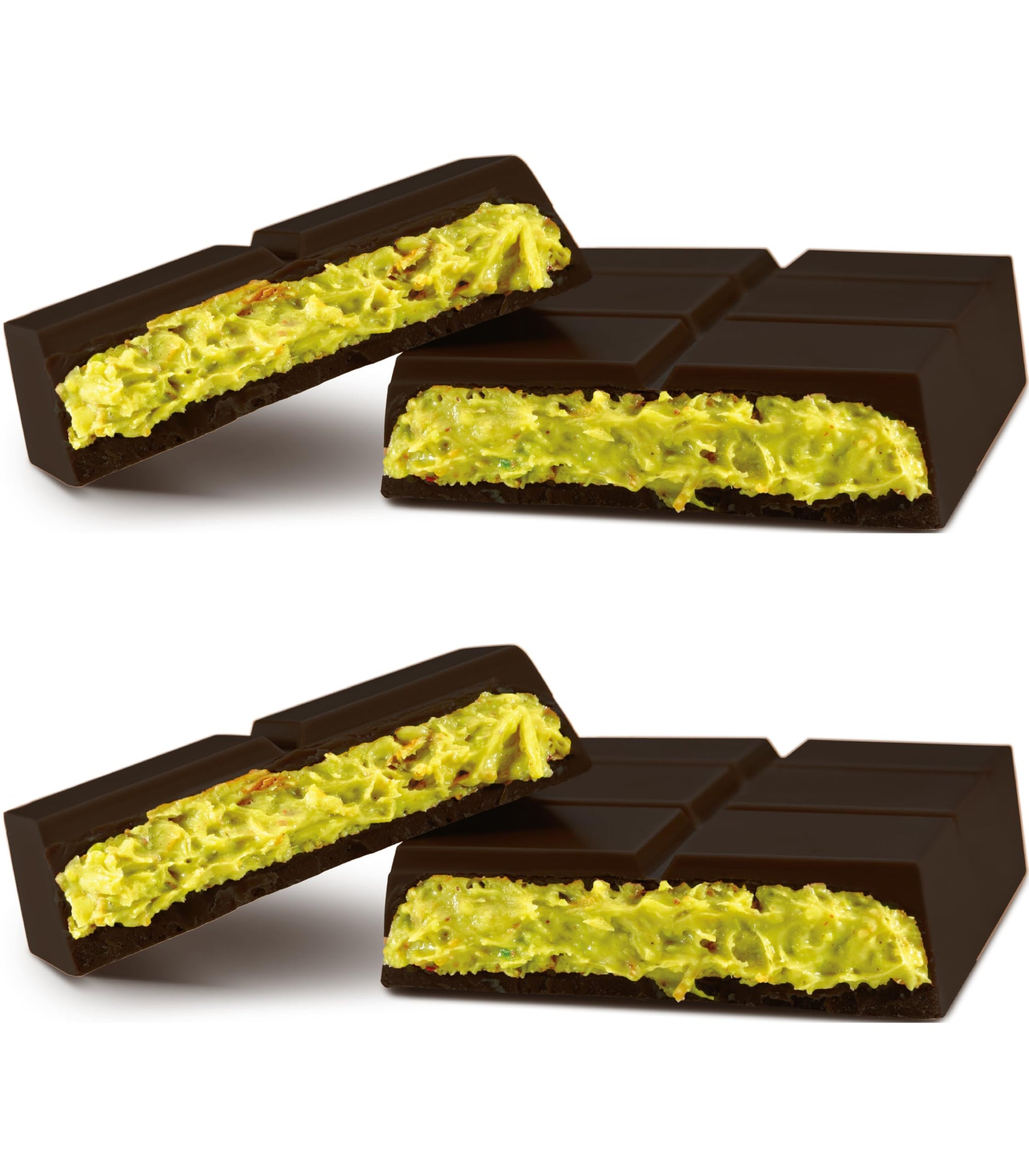 Dark Dubai Chocolate Bar Pistachio, 2 PACK, Viral Knafeh Chocolate Bar with Pistachio Cream and Kataifi (Total 6.34 Oz - 180g)