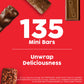 Butterfinger, Crunch, Baby Ruth And 100 Grand, Bulk 135 Pack, Assorted Minis Chocolate Candy Bars, Stocking Stuffers, 55.3 Oz