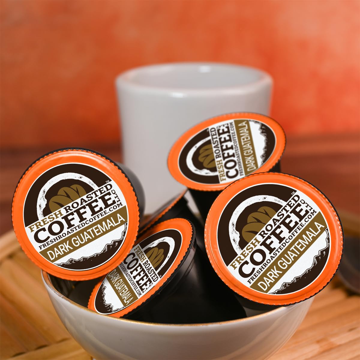 Fresh Roasted Coffee Dark Guatemalan Huehuetenango K-Cup Compatible 72 Pods