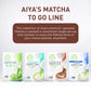 Aiya Japanese Sweetened Roasted Matcha To Go Sticks - Packets Of Roasted Japanese Matcha Green Tea, Gluten-Free - For Lattes & S