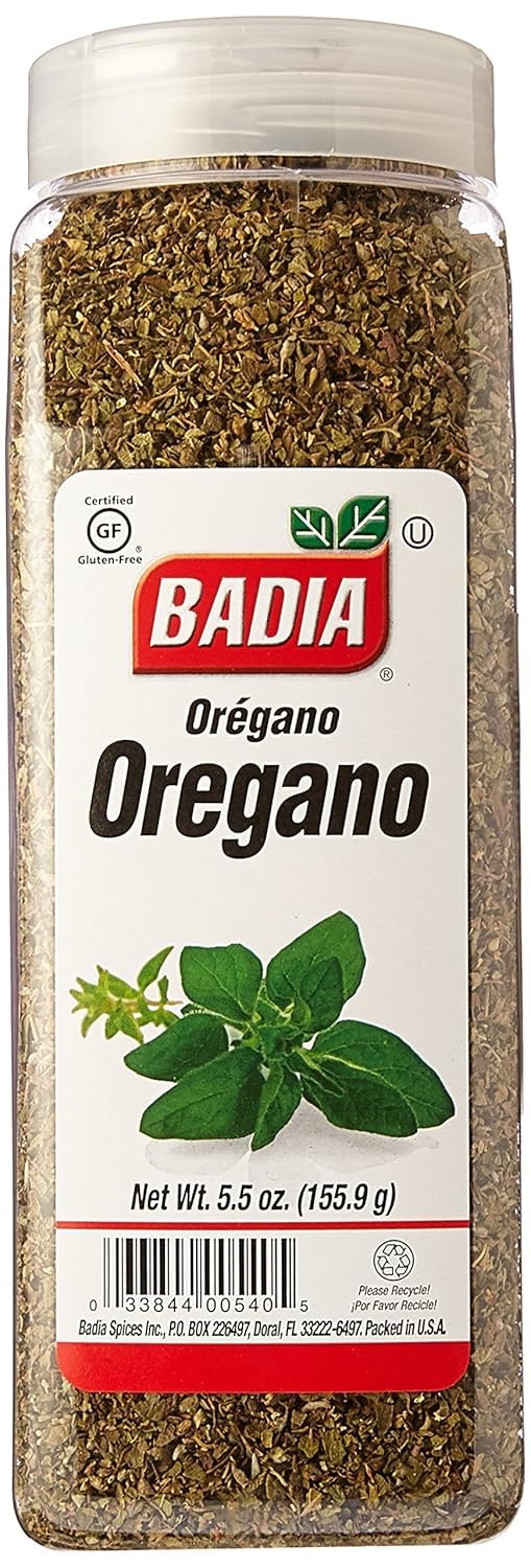 Badia Oregano Whole Dried Herb Seasoning 5.5 oz - Aromatic Flavorful Leaves