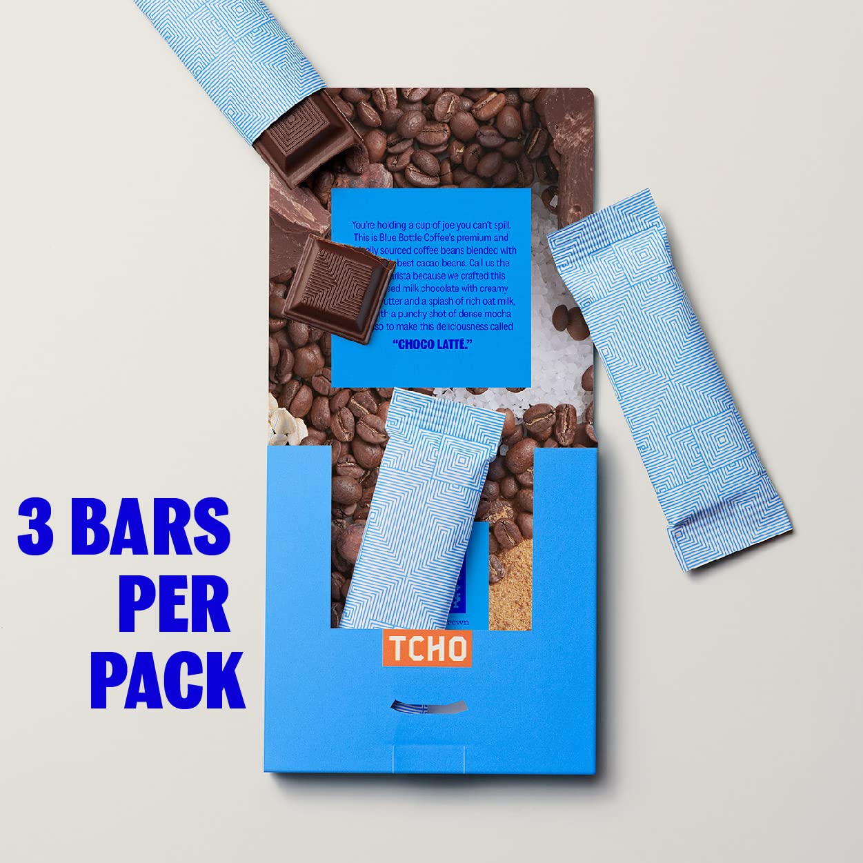 Tcho Choco Latte 47% Oat Milk Chocolate Bars (3 Pack) | Plant Based, Organic & Fair Trade, | Non Gmo, Non-Dairy, Vegan, Soy Free