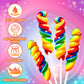 EORA Rainbow Twisty & Swirl Lollipops, 20 Count, Individually Wrapped, Mixed Fruit Flavor, Kids Party Favors, Model YJLLRD-RTLM-12