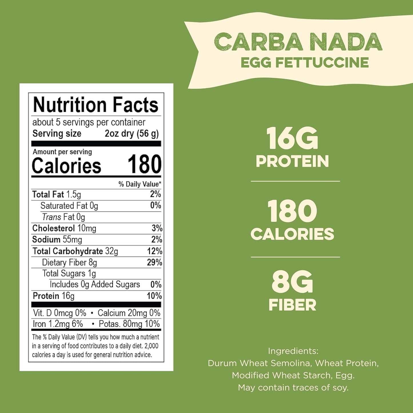 Al Dente Carba-Nada Egg Fettuccine - Lower Carb, High Protein Keto & Point-Based Diet-Friendly - Delicious and Versatile - Artis