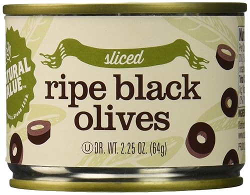 Natural Value Ripe Sliced Black Olives (24X2.25Oz)