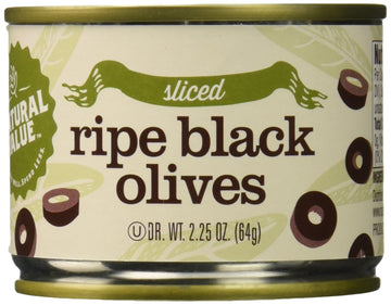 Natural Value Ripe Sliced Black Olives (24X2.25Oz)