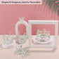 Ruisita 6 Pieces Silver Crown Cake Topper Vintage Pearl Rhinestone Crown Cake Topper Mini Tiara Cupcake Toppers Children Crown H