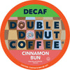 Double Donut Coffee Decaf Pods, Cinnamon Bun Flavor, 80 Count for Keurig, Recyclable Single Serve Coffee Pods
