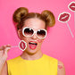 Fruidles Valentine'S Red Lips Tattoo Lollipop Sucker, White Lip Shaped Lollipop With Red Lips, Individually Wrapped Candy (2 Pounds)