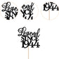 Rssta i Cake Topper - Legend Since 1945, Glitter Design for 80th Birthday, Black, Model XM310-black 1943