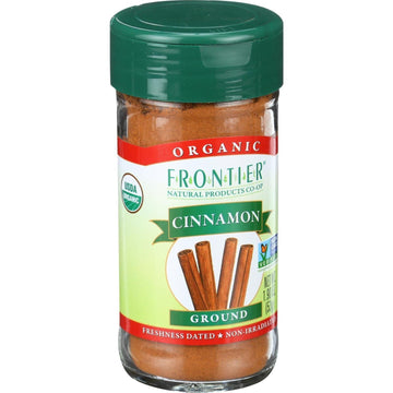 Organic Cinnamon Ground Frontier Natural Products 1.90 Oz Bottle