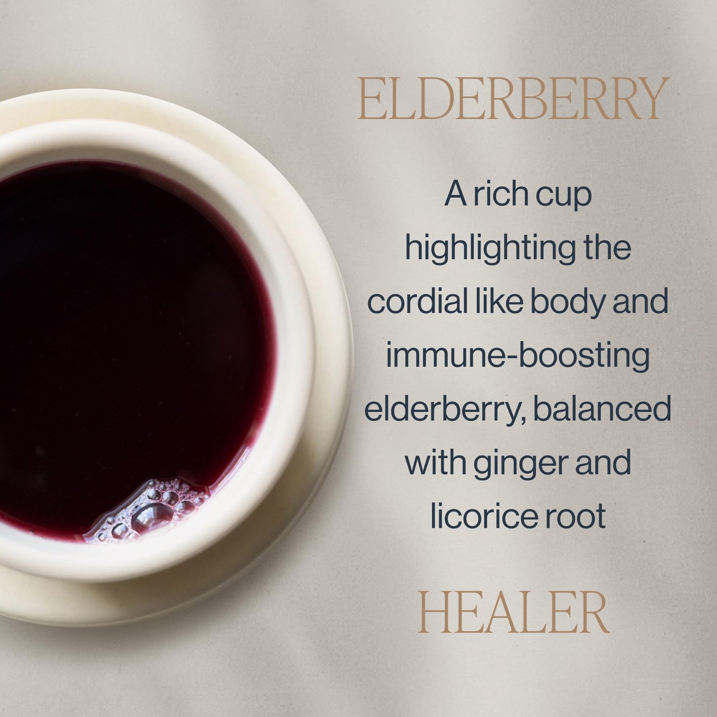 Rishi Tea Elderberry Healer Herbal Tea Bags, Caffeine Free, USDA Organic, 15 Count