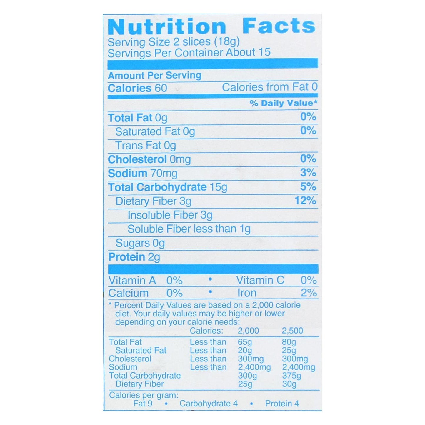 Wasa Crispbread Light Rye - Case of 12 - 9.5 oz.