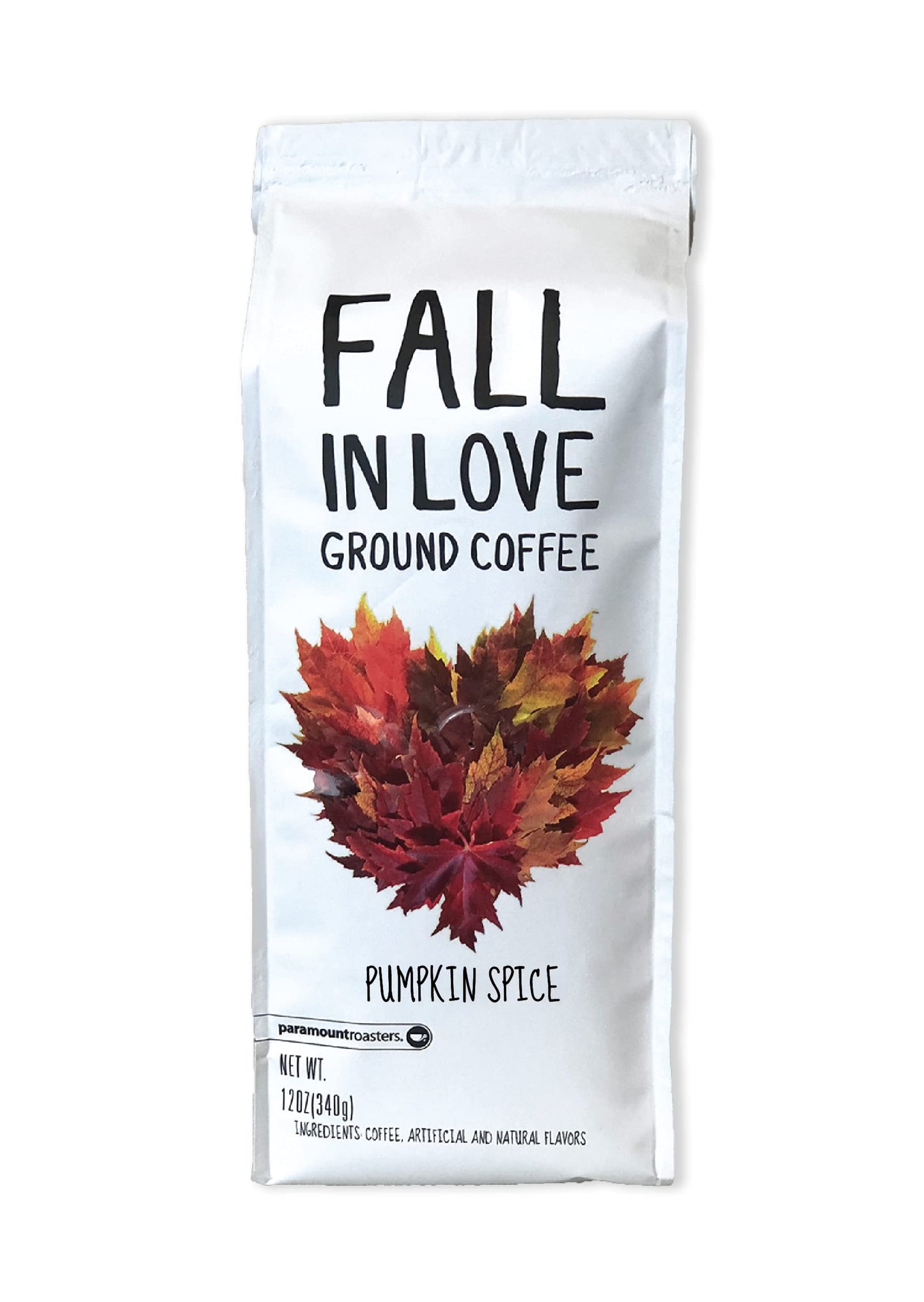 Paramount Roasters, Fall In Love Pumpkin Spice Flavored Coffee,1-12 ounce ground package