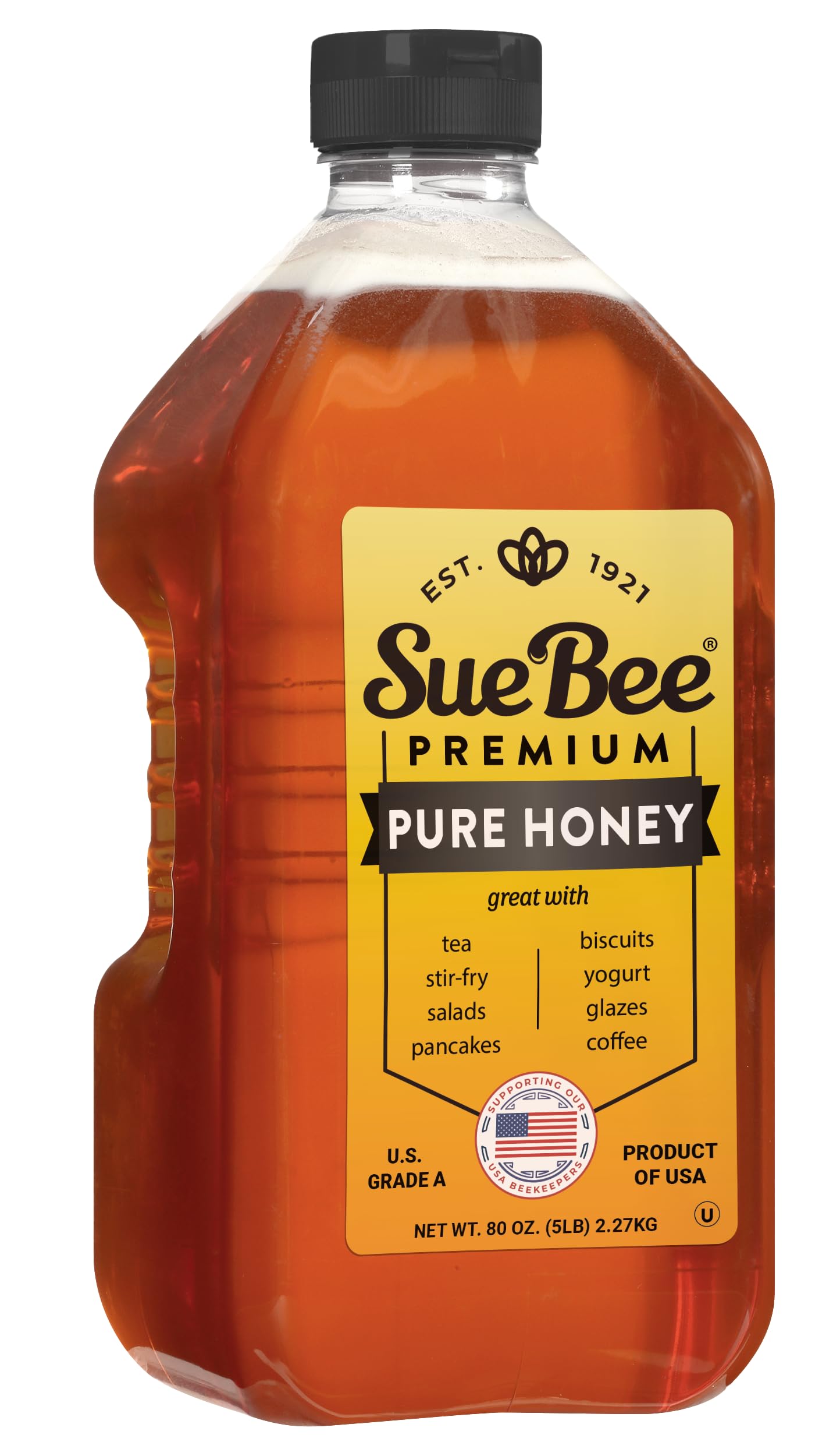 Sue Bee Pure Premium Honey From Usa Beekeepers, 5 Pound (Pack Of 3)