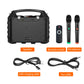 Hotec Wireless Bluetooth Portable Pa Speaker System, Powerful Bluetooth Karaoke Machine With Dual Wireless Microphones For Karao