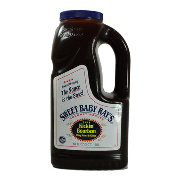 Sweet Baby Rays Kickin Bourbon Barbecue Sauce, 64 Fl Oz (Pack of 1)