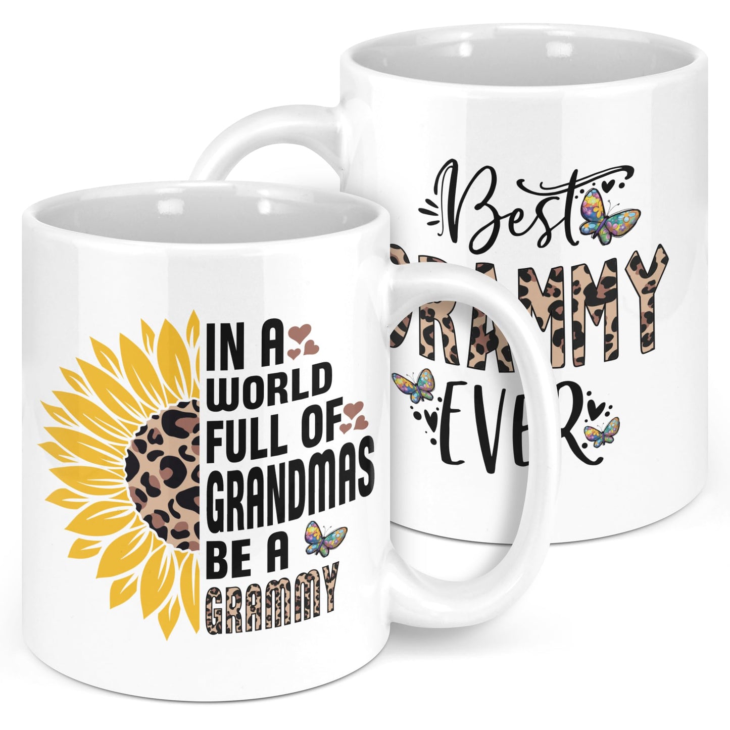 Bgsnbsha Ceramic Mug for Grandma, 11oz, White - Perfect Mothers Day and Birthday Gift for Grammies