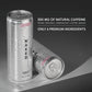 Naked Sparkling Energy Drink - Strawberry Lemonade  Organic Caffeine  Organic Lemon Juice  Zero Sugar  No Sucralose  Naturally Sweetened  Natural Energy Drinks  Vegan  Gluten-Free  Non-GMO - 12oz Cans (Pack of 12)