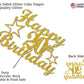 20 Birthday Cake Topper Gold Glitter, Party Decoration Ideas, Premium Quality, Sturdy Doubled Sided Glitter, Acrylic Stick. Made