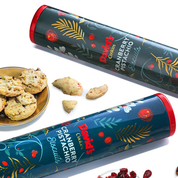 David'S Cookies Cranberry Pistachio Biscuits 2-Pack - Gourmet Snacks & Bakery Treats - Ideal Cookie For Snacking And Gifting - D