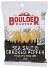 Boulder Canyon Sea Salt & Cracked Pepper Kettle Chips, 2 OZ