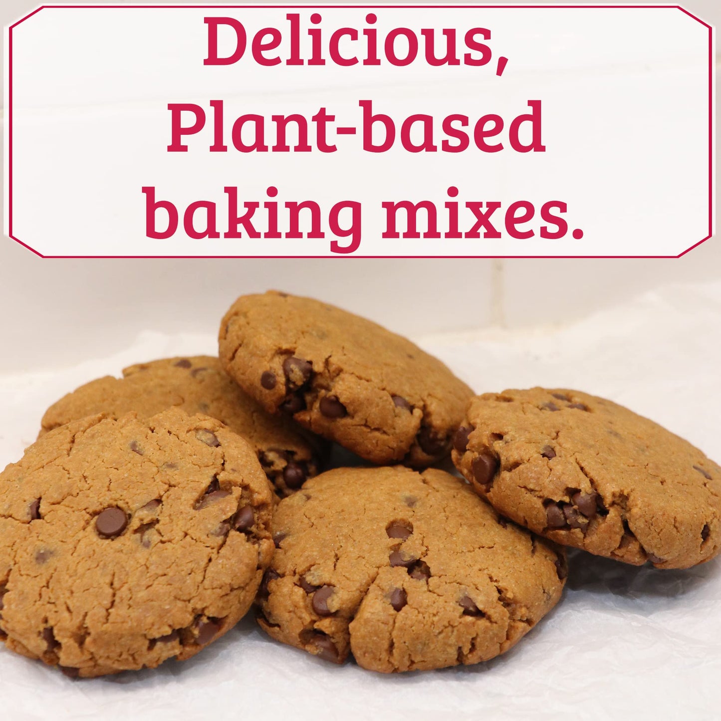 Pb2 Pantry Chocolate Chip Cookie Mix - 16 Oz Jar | Certified Vegan, Gluten Free, Non-Gmo, 4G Plant Protein Per Cookie