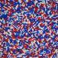 Homankit Patriotic Sprinkles Fourth Of July Sprinkles Red White And Blue Jimmies Sprinkles Edible Sprinkle Candy Soft Jimmies To