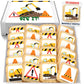 Construction Theme Cookies Individually Wrapped 24 Pack | Bulldozer Excavator Digging Vehicles | Birthday Baby Shower