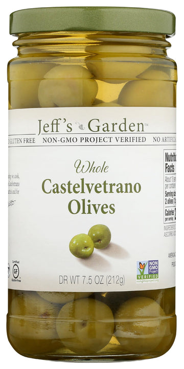 Jeffs Naturals Whole Castelvetrano Olives, 7.5 oz