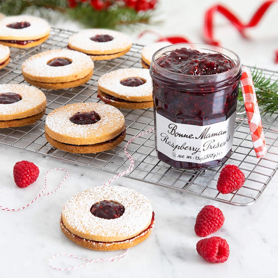 Bonne Maman Raspberry Preserves  13 Ounce Jars (Pack of 6)