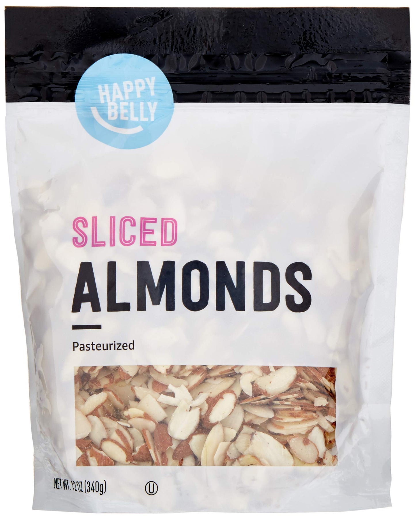 Happy Belly Sliced Almonds, 12 oz - Pack of 1, Perfect for Snacking and Baking