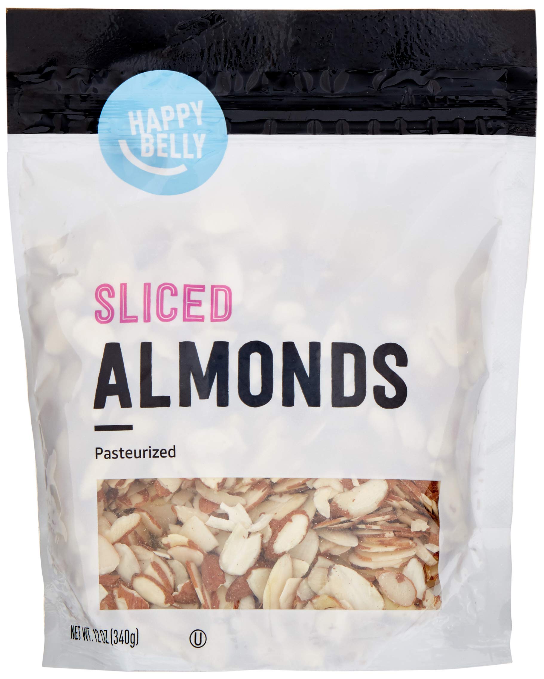 Happy Belly Sliced Almonds, 12 oz - Pack of 1, Perfect for Snacking and Baking