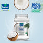 Parachute Naturalz Virgin Coconut Oil | 100% Organic Cooking Oil, Hair Oil And Skin Oil | Cold Pressed | Usda Certified |16 Fl.