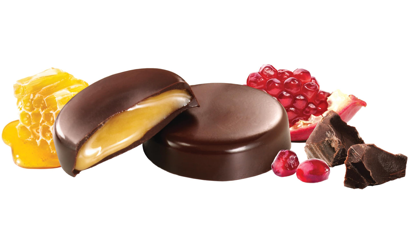 Heavenly Organics Chocolate Honey Pattie Pomegranate (6X4.66 Oz)