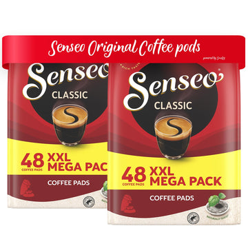 Senseo Classic Coffee Pods Bags - Regular - Medium Roast - 2 Bags Of 48 Single Serve Coffee Pods - 96 Count, 8 Grams Each Pod- B