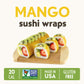 Newgem Mango Sushi Wraps, Gluten Free, Paleo, Vegan, Keto Friendly, Low Calorie Sushi Wrap Alternative, Low Carb Tortilla Wraps,