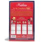 THE MADELAINE CHOCOLATE COMPANY Christmas Advent Calendar with 24 Milk Chocolates, 6oz, Model 157