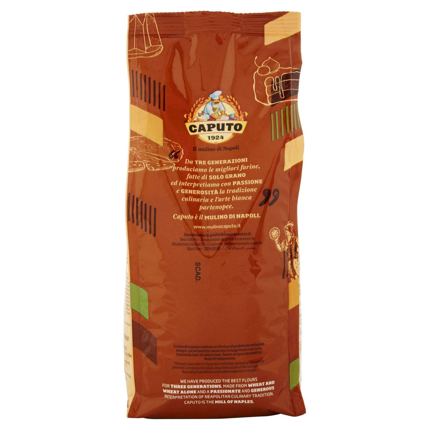 Antimo Caputo Gluten Free Pizza Flour 2.2lb - All Natural Multi Purpose Flour & Starch Blend for Baking Pizza, Bread, & Pasta 12