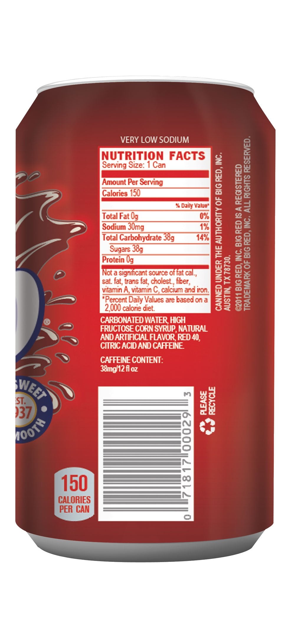 Big Red | Fridge Pack Cans | 12 Fl. Oz (12 Count)