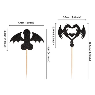 Ercadio 24 Pack Dragon Love Cupcake Toppers Dragon Heart Tcake Picks Dinosaur Cupcake Topper Dragon Cupcake Toppers Picks For Dr