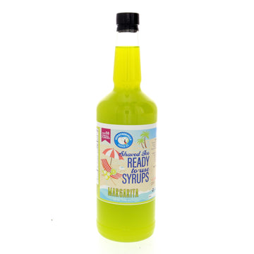Hypothermias Shaved Ice & Snow Cone Syrup - Quart (32 fl. oz) - Margarita - Made with Non-GMO 100% Pure Cane Sugar, No Corn Syru