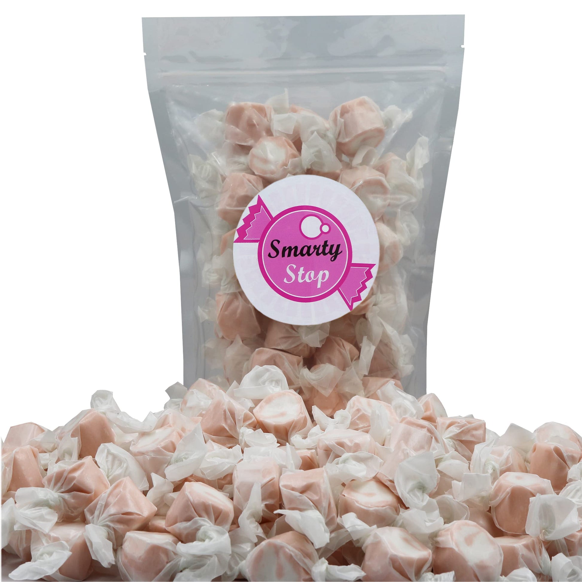 Gourmet Soft and chewy Salt Water Taffy Candies - Individually Wrapped - Bulk bags (Coffee Mocha, 2 Pound (Pack of 1))