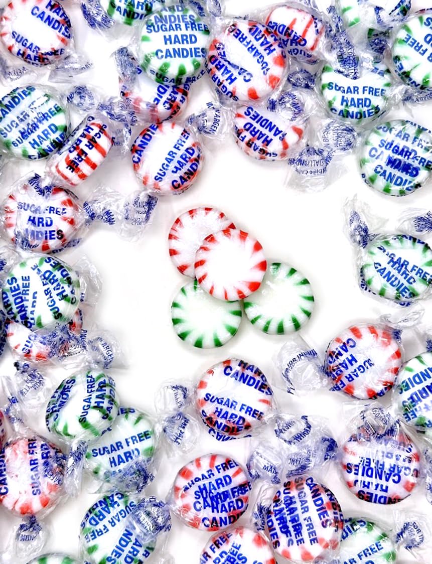 Sweetgourmet Sugar-Free Christmas Mint Mix Arcor Bulk Hard Candy | 2 Pounds